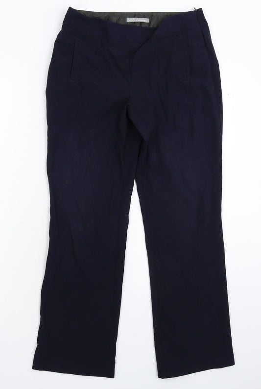 Marks and Spencer Womens Blue   Dress Pants Trousers Size 10 L28 in