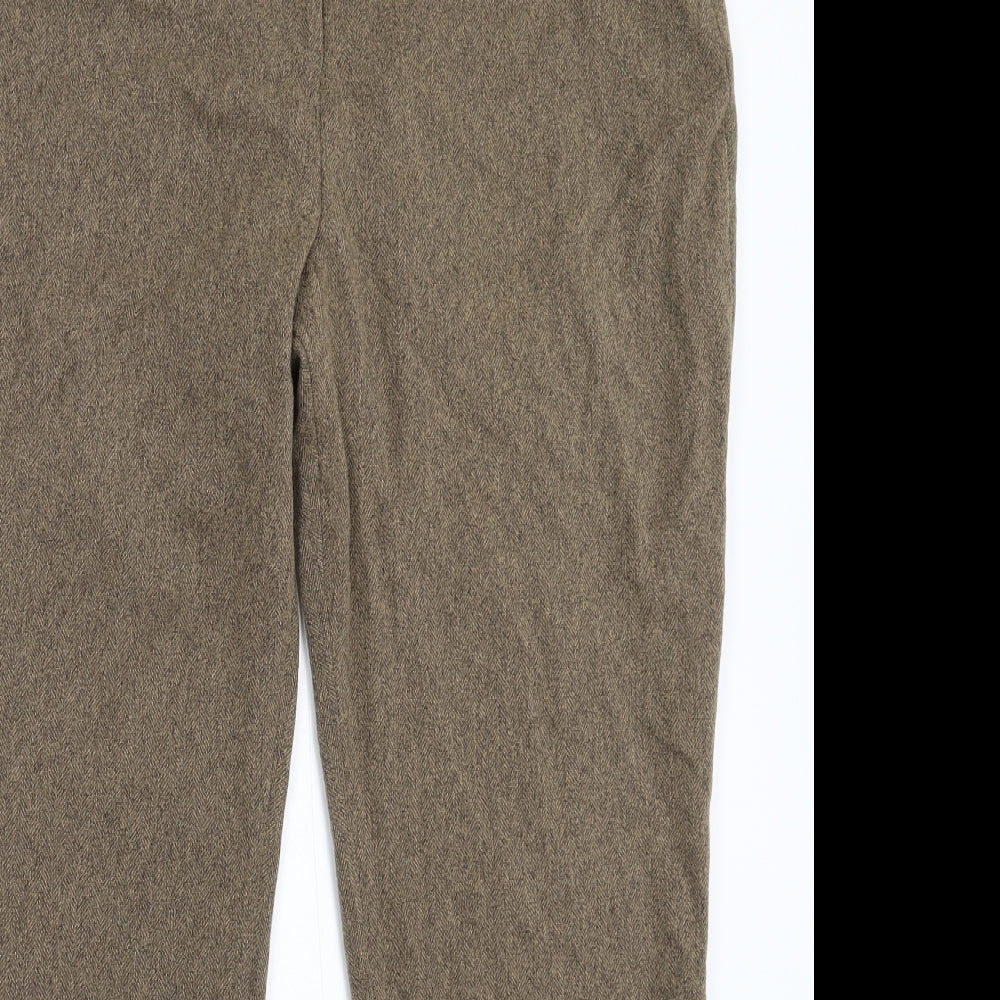 Sara Womens Grey Herringbone  Trousers  Size 20 L30 in