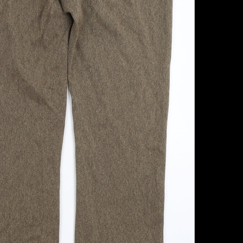 Sara Womens Grey Herringbone  Trousers  Size 20 L30 in