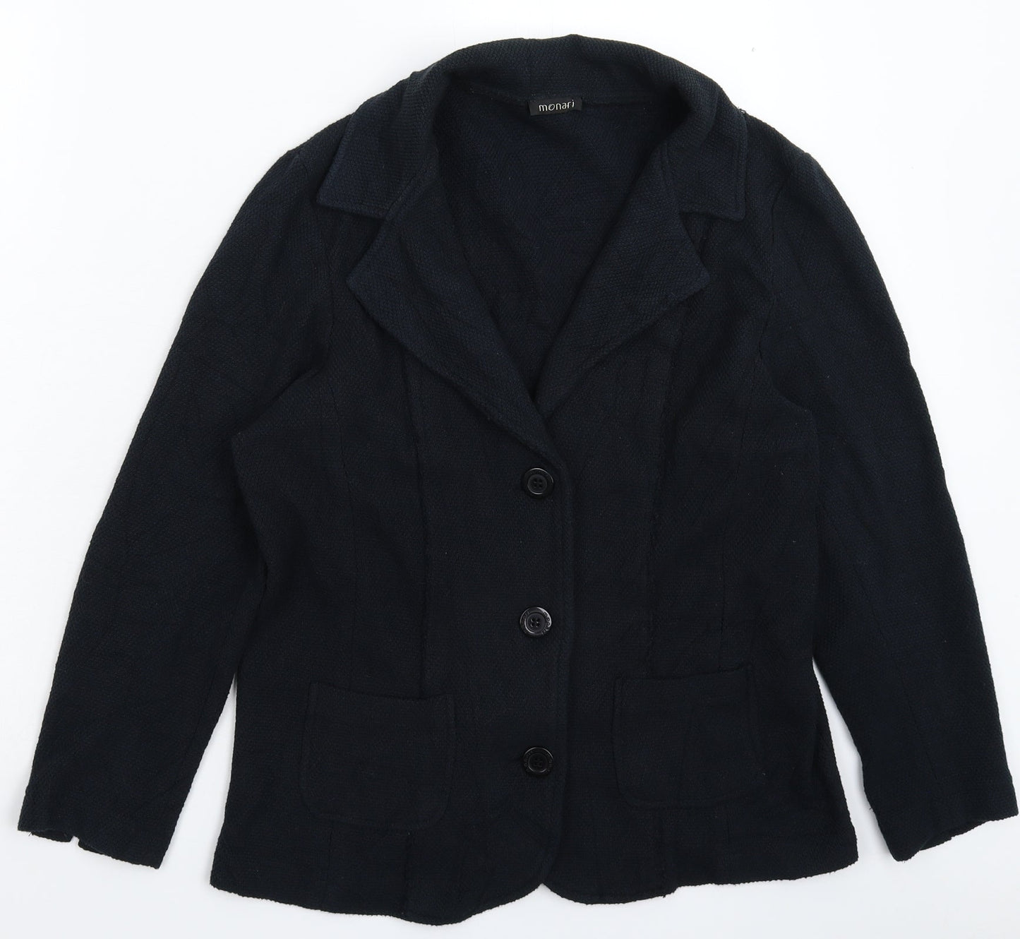 monari Womens Black   Jacket Blazer Size 10