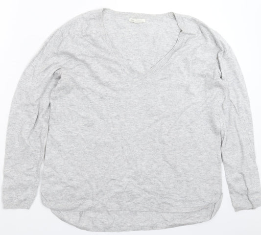 H&M Womens Grey  Knit Pullover Jumper Size M  - Oversized