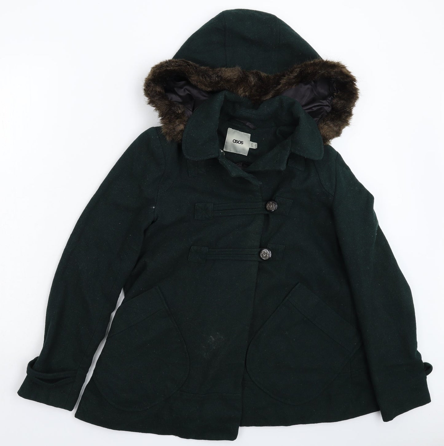 ASOS Womens Green   Jacket Coat Size 6