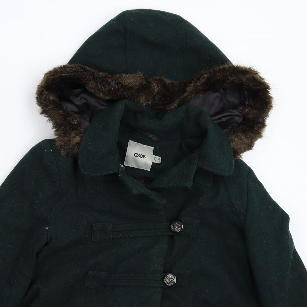 ASOS Womens Green   Jacket Coat Size 6