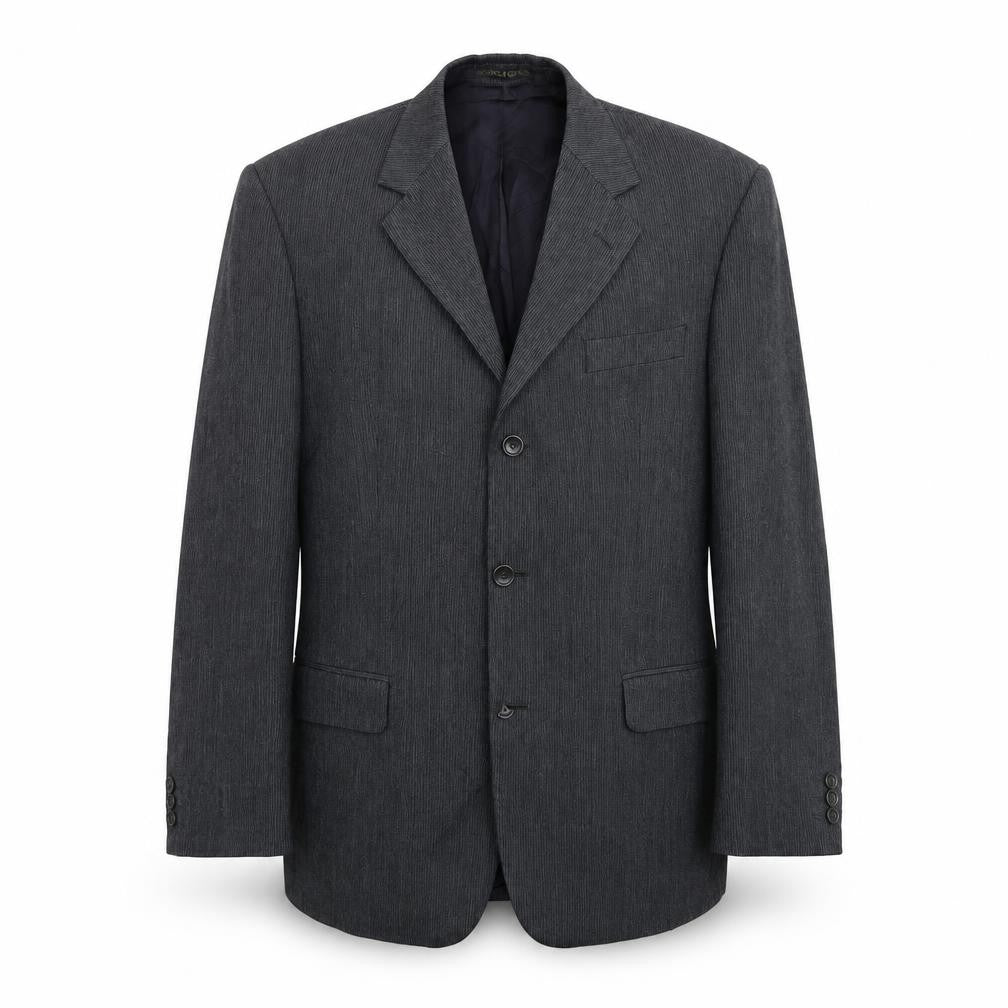 Marks & Spencer Mens Grey Striped  Jacket Suit Jacket Size 40