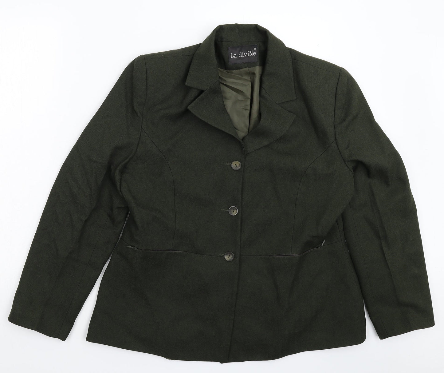 La Divine Womens Green   Jacket Blazer Size 16