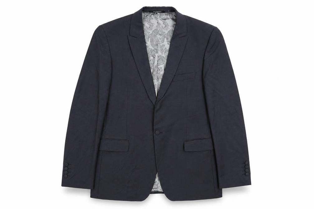 WILVORST Mens Grey   Jacket Suit Jacket Size 40