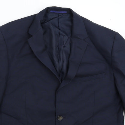 Marks & Spencer Mens Blue   Jacket Suit Jacket Size 42