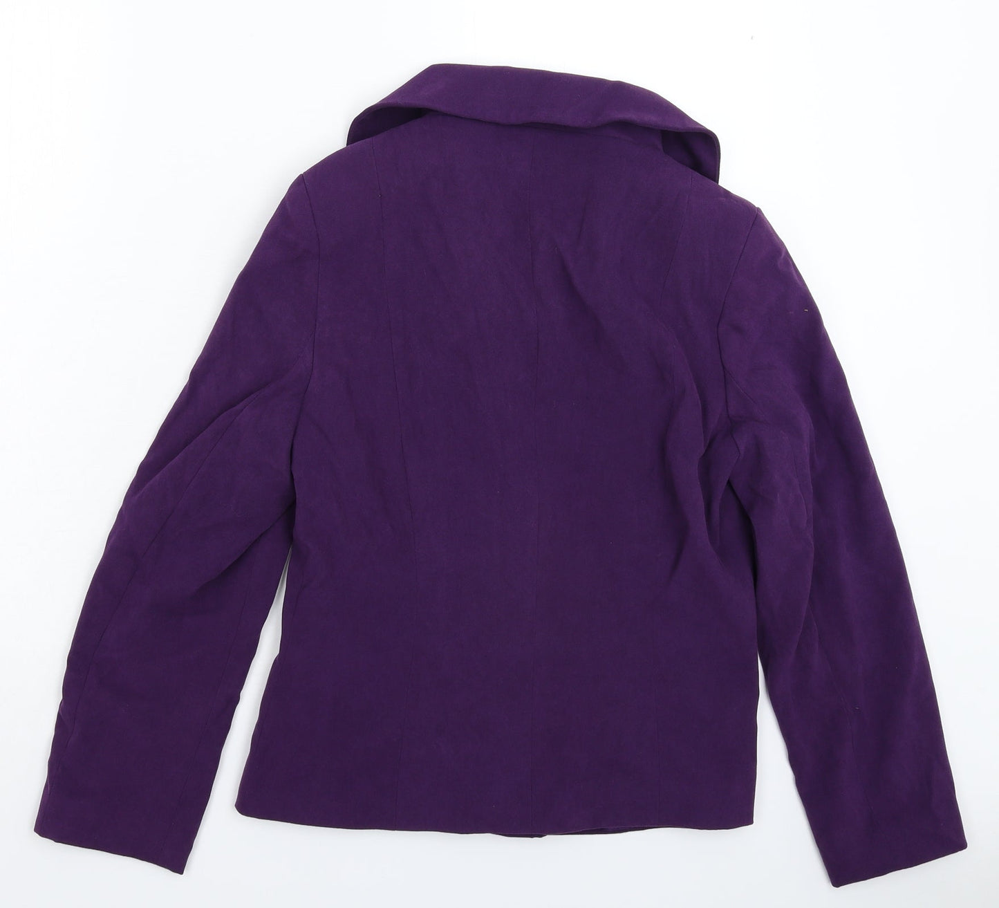 EWM Womens Purple   Jacket Blazer Size 10