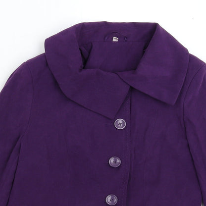EWM Womens Purple   Jacket Blazer Size 10