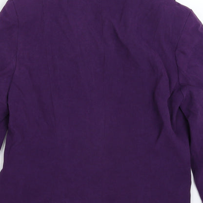 EWM Womens Purple   Jacket Blazer Size 10