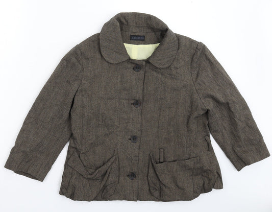 IKKS Womens Grey   Jacket Blazer Size 14