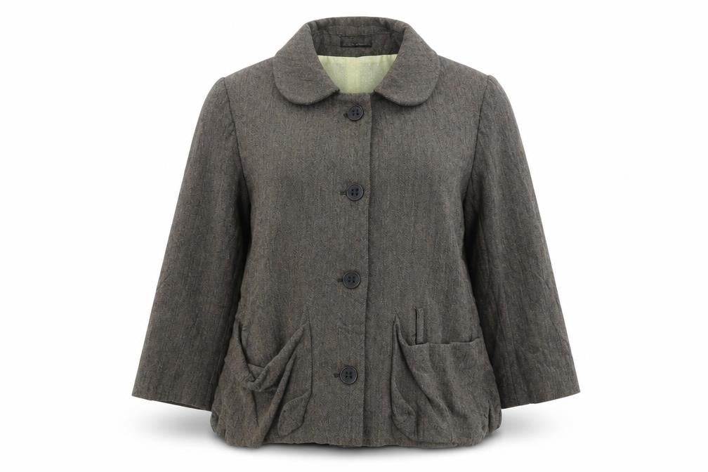 IKKS Womens Grey   Jacket Blazer Size 14