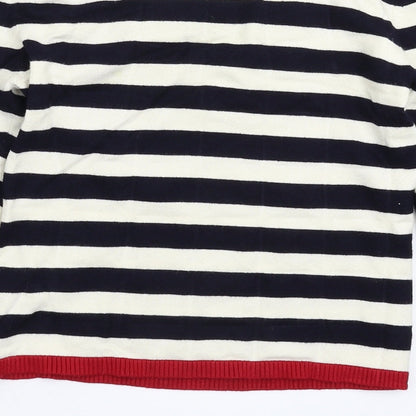 Marks & Spencer Womens Multicoloured Striped Knit Pullover Jumper Size 10