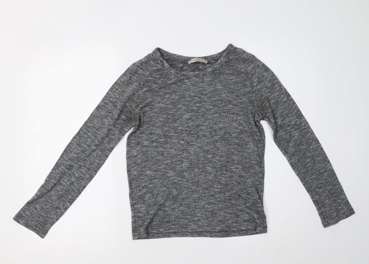 Primark Womens Grey  Knit Pullover Sweatshirt Size 6
