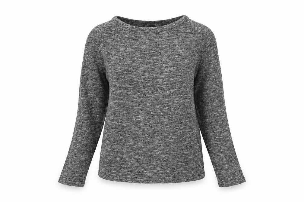 Primark Womens Grey  Knit Pullover Sweatshirt Size 6