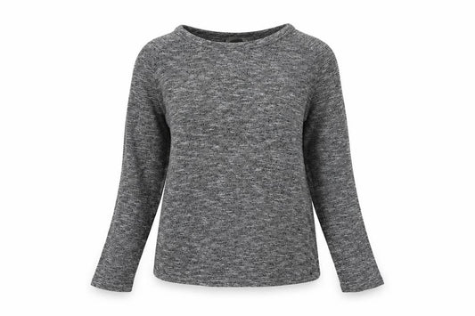 Primark Womens Grey  Knit Pullover Sweatshirt Size 6