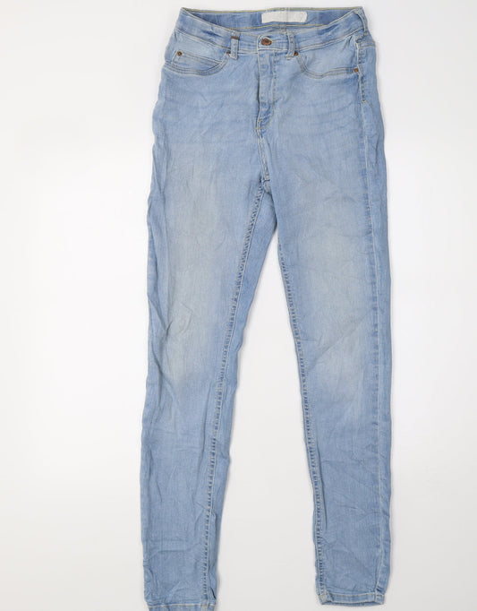 Preworn Womens Blue  Denim Skinny Jeans Size 28 L32 in