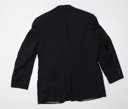 Marks & Spencer Mens Blue Striped  Jacket Blazer Size 40