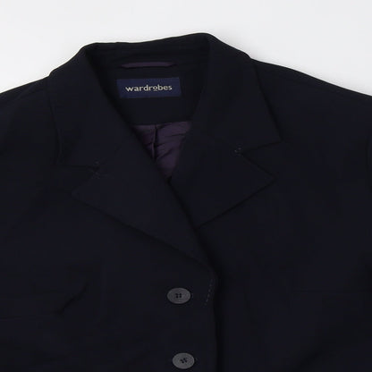 Wardrobe Womens Blue   Jacket Blazer Size 20
