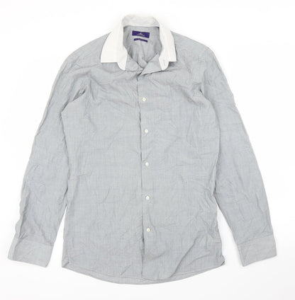 Next Mens Grey    Button-Up Size 14.5
