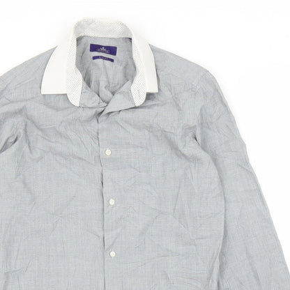 Next Mens Grey    Button-Up Size 14.5