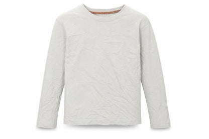 Front view of Cherokee girls’ beige basic t-shirt, size 5-6, years