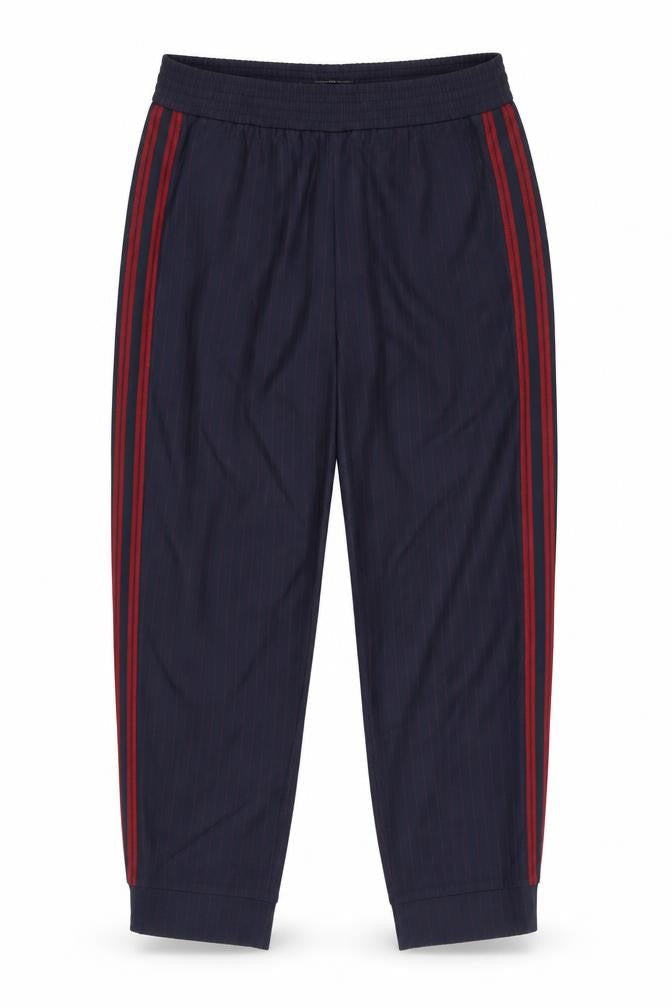 Zara Womens Blue Striped  Capri Trousers Size M L24 in