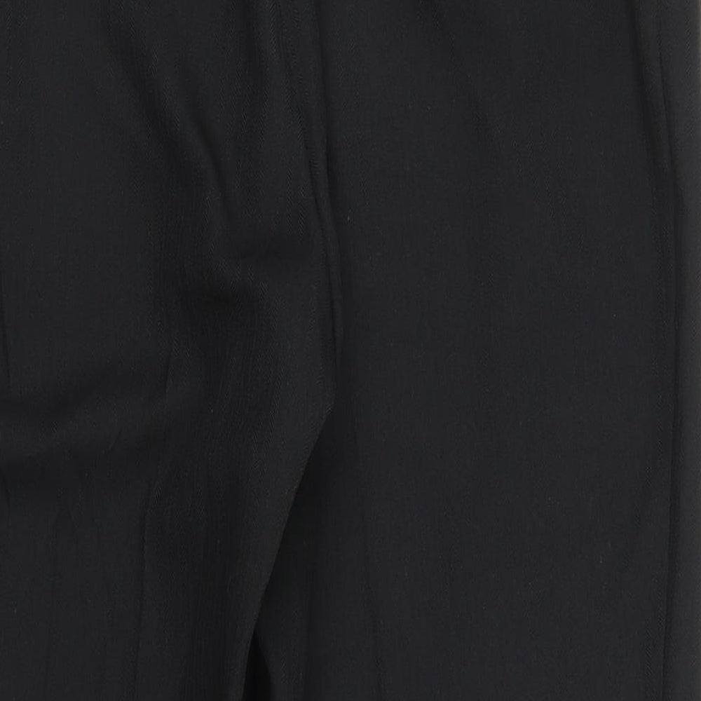 M&S Womens Black   Trousers  Size 14 L23 in