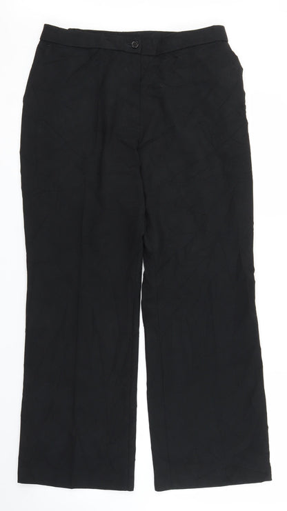 Marks & Spencer Womens Black   Trousers  Size 14 L23 in