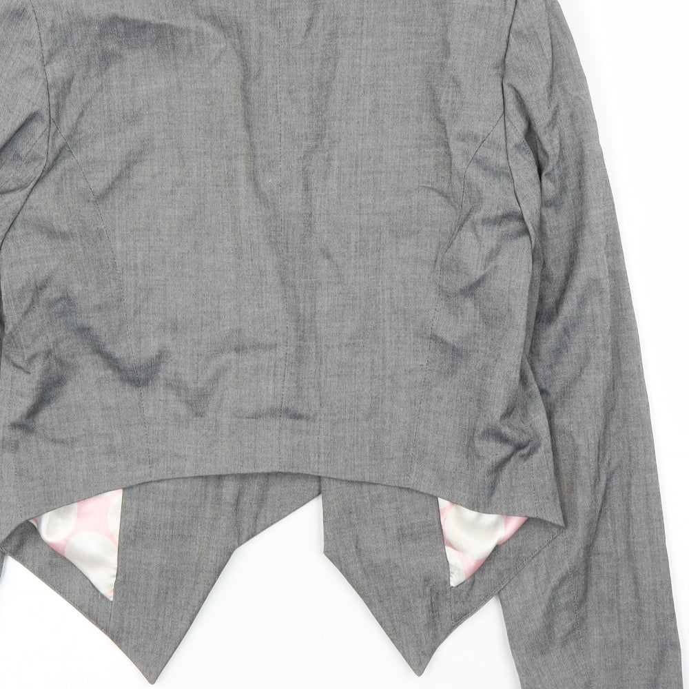 New Look Womens Grey   Jacket Blazer Size 14