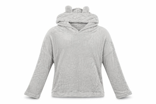Womens Grey   Pullover Hoodie Size M