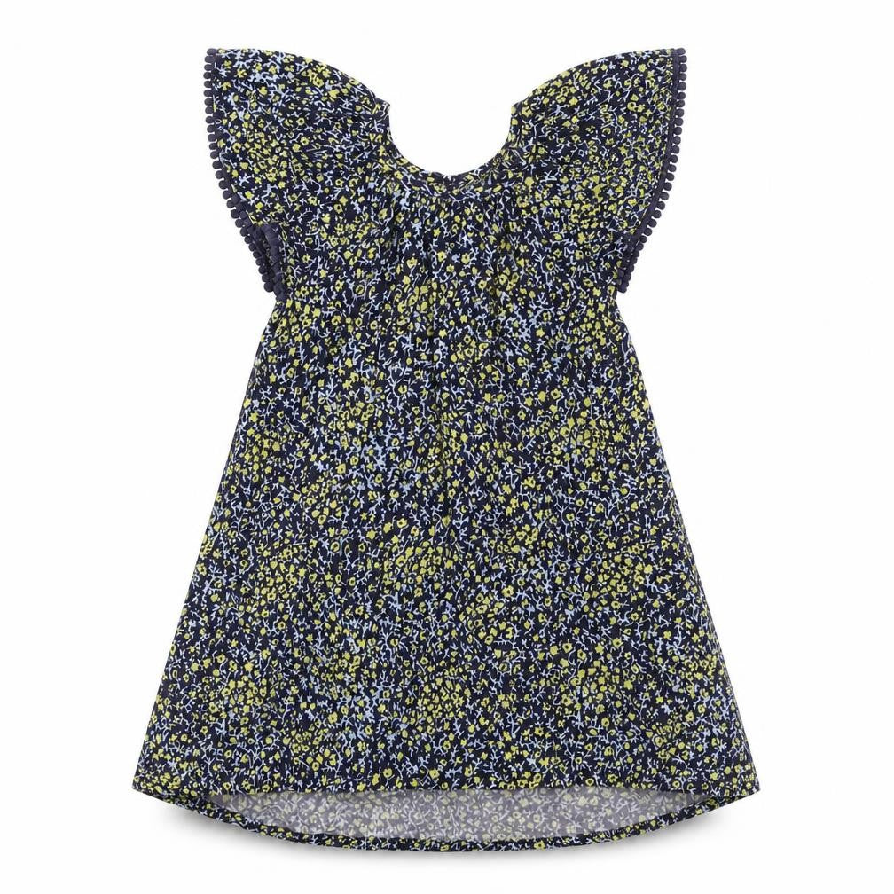 Oasis Girls Blue Floral  A-Line  Size 4 Years