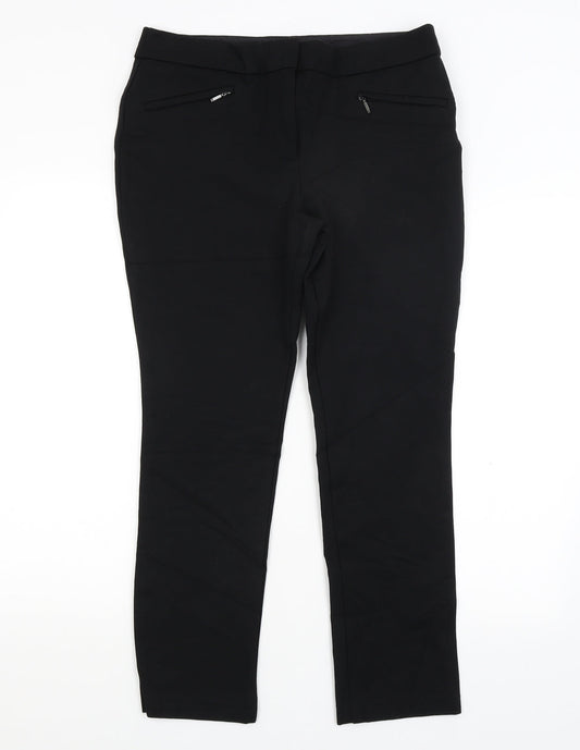 M&S Womens Black   Dress Pants Trousers Size 12 L26 in