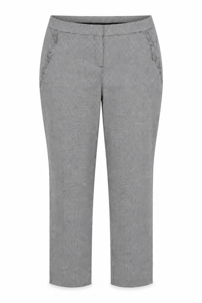 Cynthia Rowley Womens Grey Houndstooth  Trousers  Size 14 L27 in
