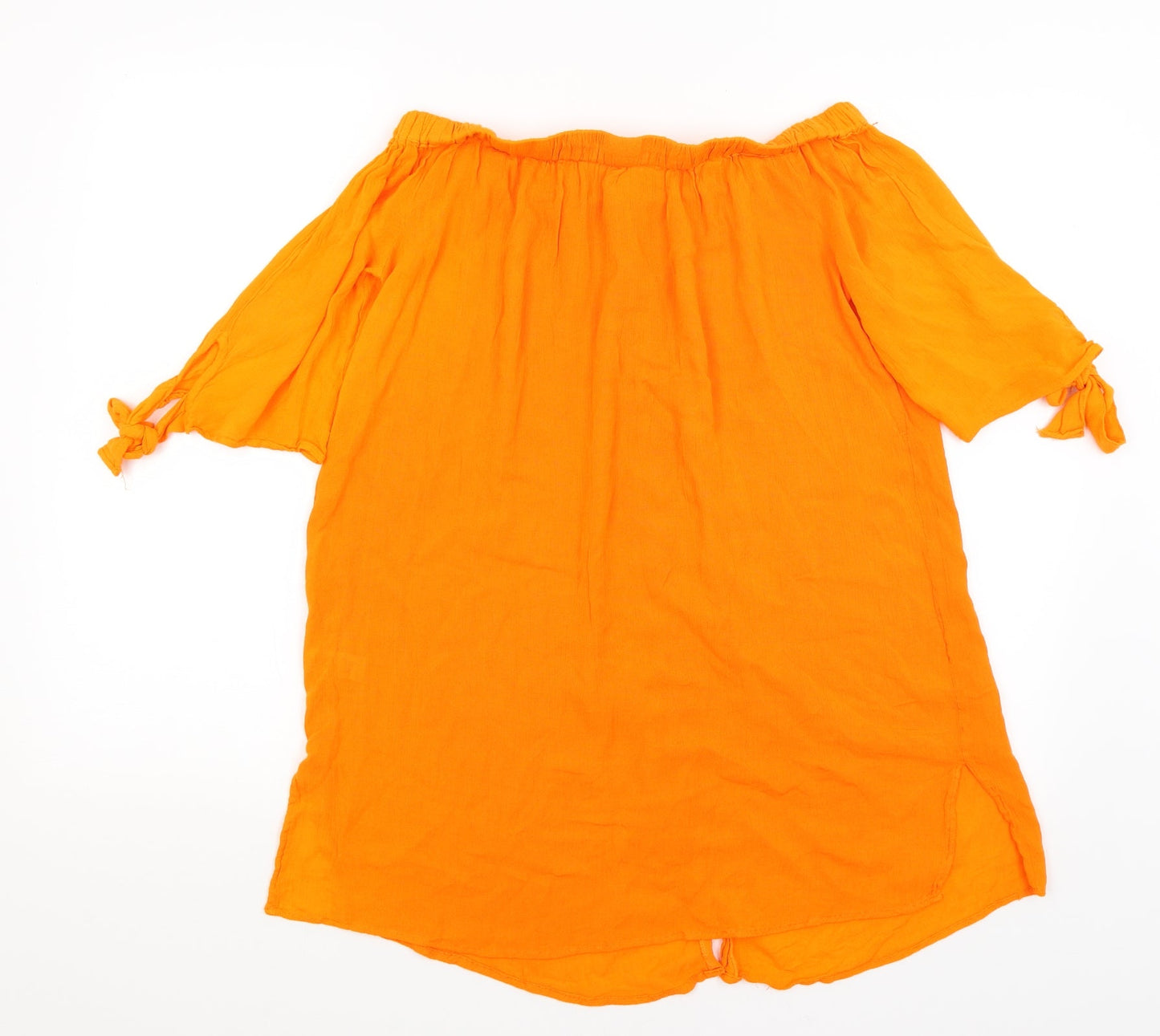 Matalan Womens Orange   Basic Button-Up Size S