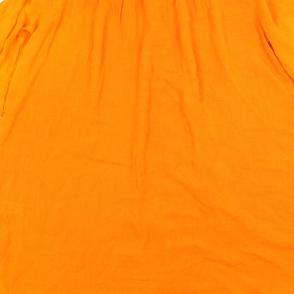Matalan Womens Orange   Basic Button-Up Size S