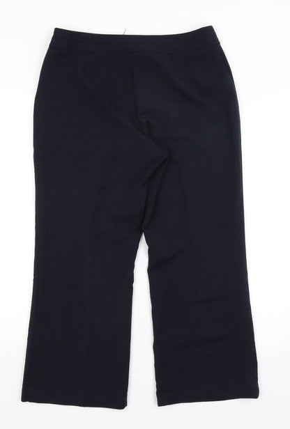 Bonmarché Womens Blue Trousers Size 12 L24 in