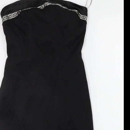 Close-up detail of Principles women’s black a-line, size UK 12