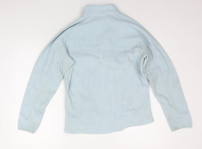 Back view of Decathlon girls’ blue jacket coat, size L