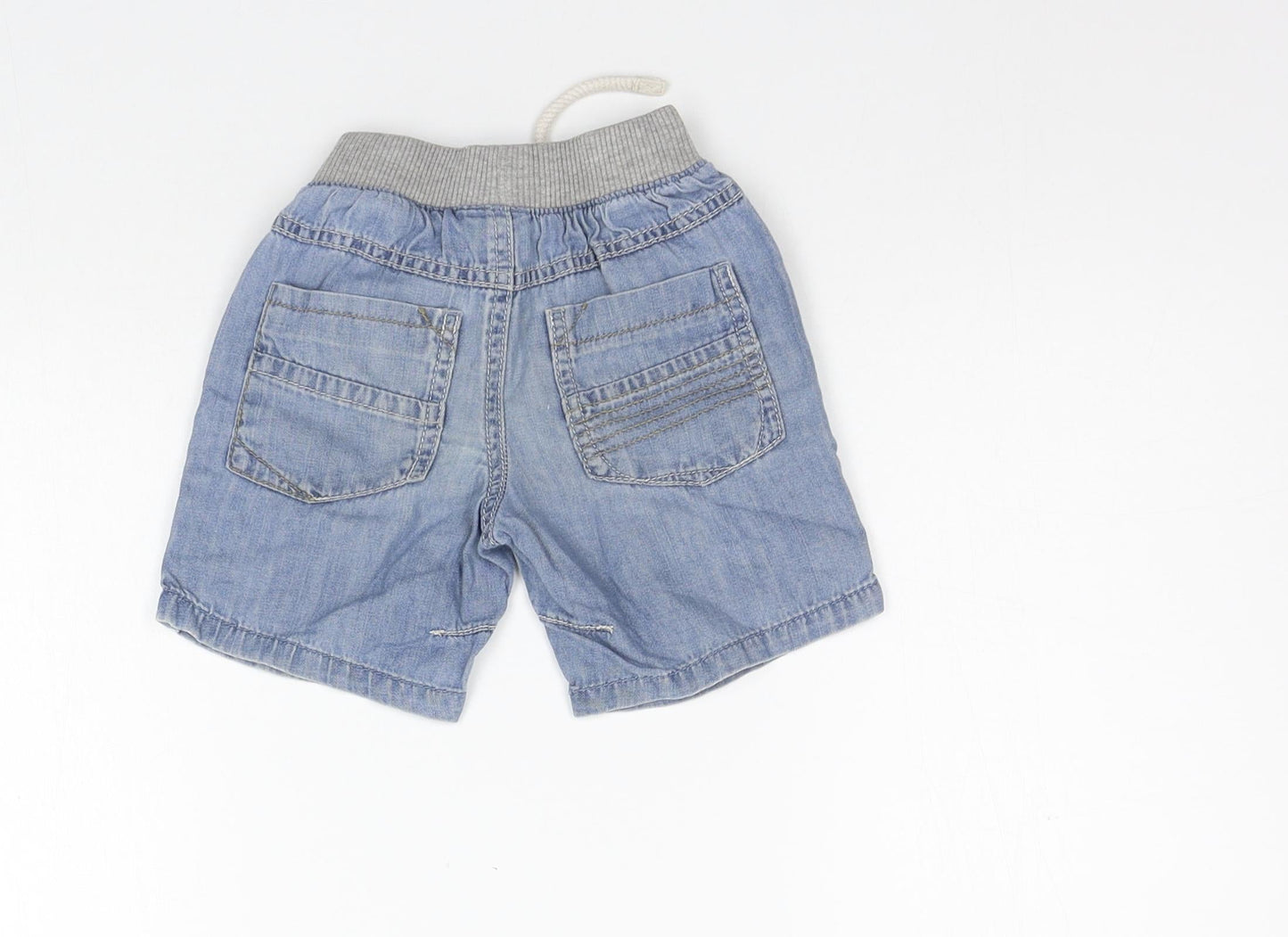 NEXT Girls Blue Ikat  Cropped Jeans Size 9-12 Months
