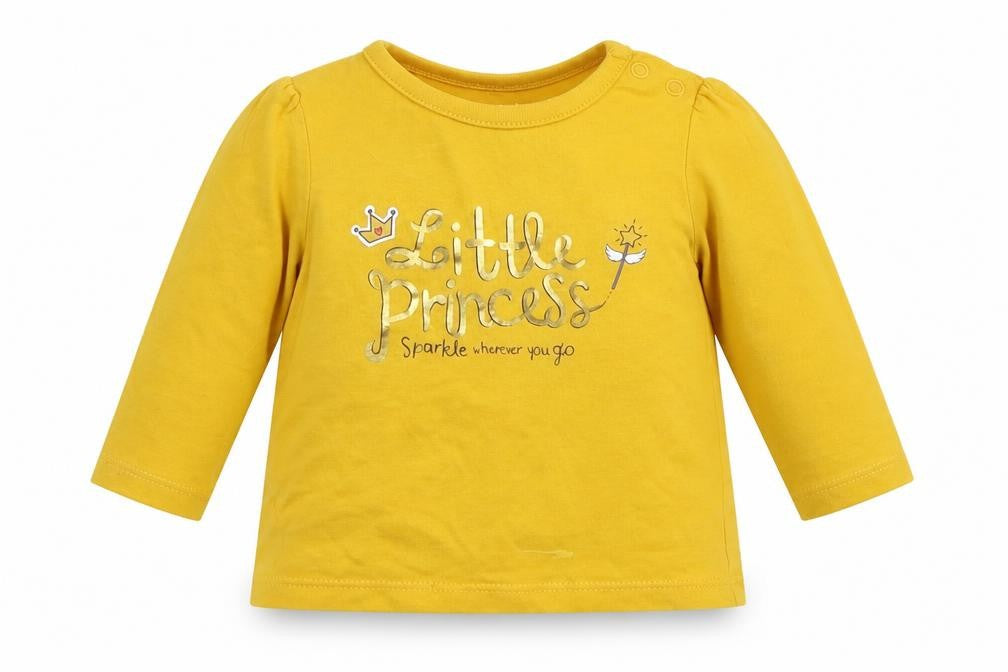 Nutmeg Girls Yellow   Basic T-Shirt Size 0-3 Months