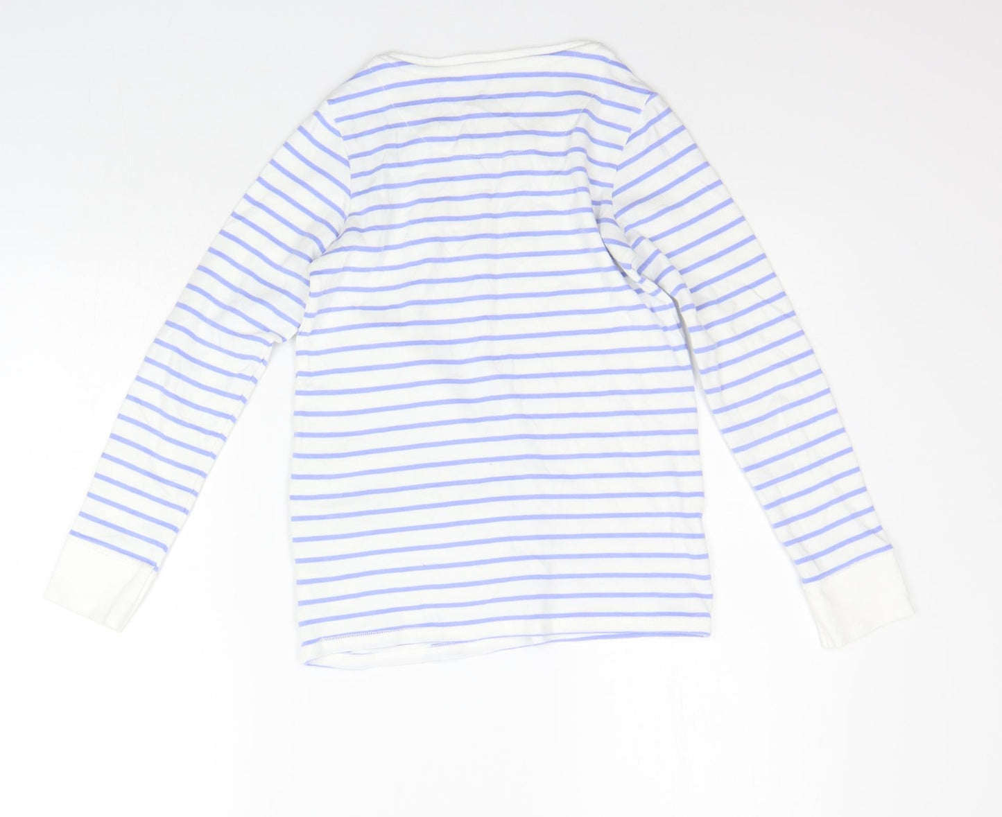 NEXT Girls Blue Striped  Top Pyjama Top Size 11 Years