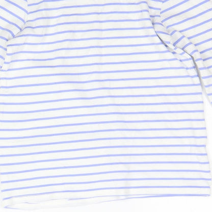 Next Girls Blue Striped  Top Pyjama Top Size 11 Years