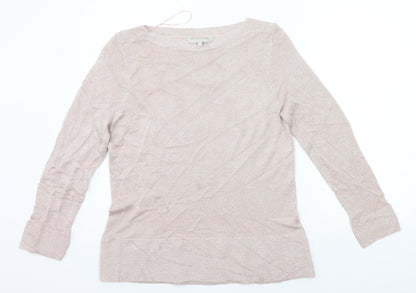 Pebble Bay Womens Beige   Basic T-Shirt Size M