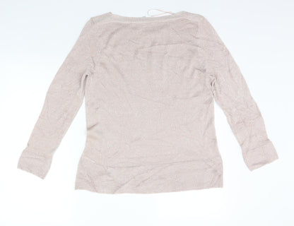 Pebble Bay Womens Beige   Basic T-Shirt Size M