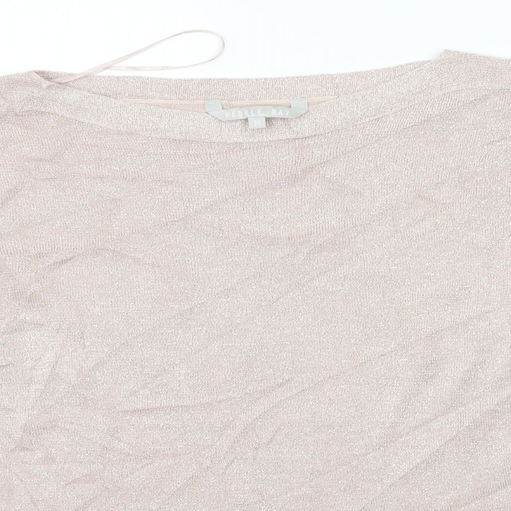 Pebble Bay Womens Beige   Basic T-Shirt Size M