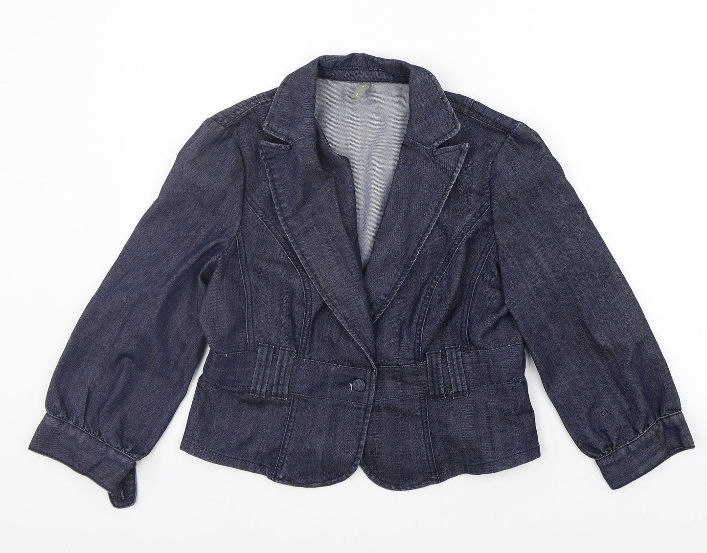 VILLA Womens Blue   Jacket Coat Size L