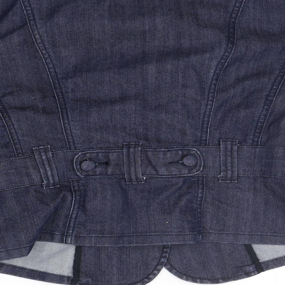 VILLA Womens Blue   Jacket Coat Size L
