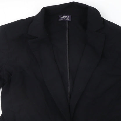 Marks & Spencer Womens Black   Cardigan Jumper Size 10
