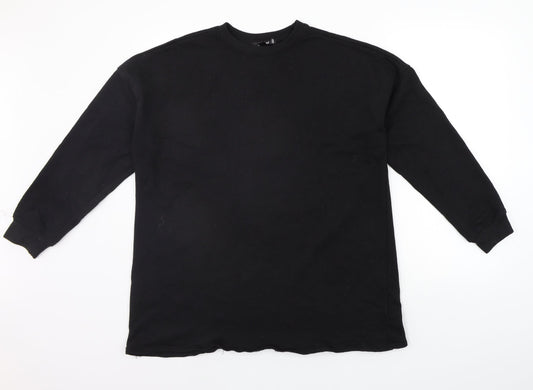 Missguided Womens Black   Henley Jumper Size 6